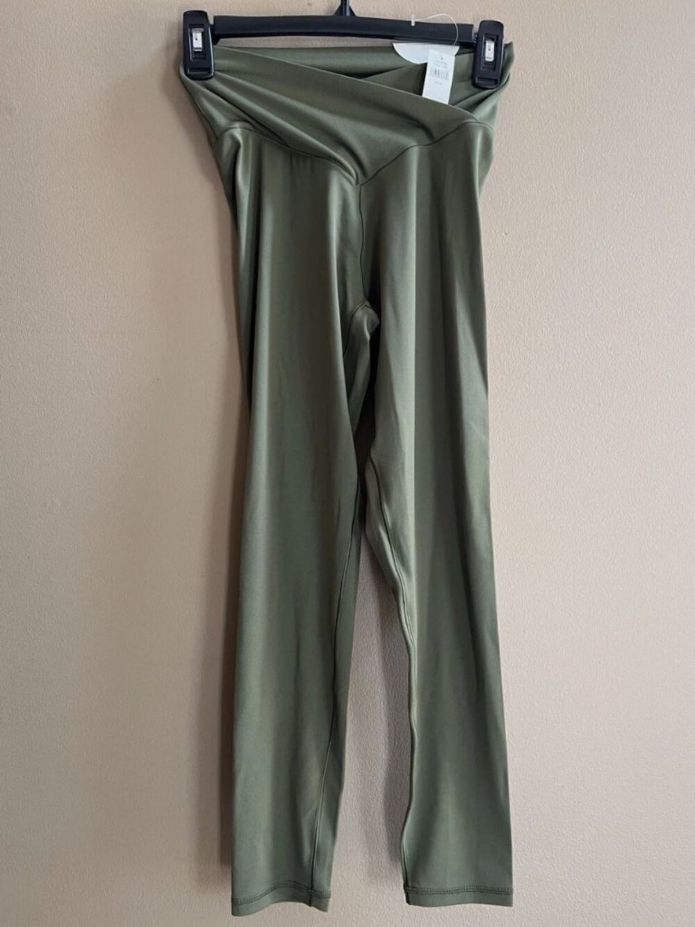 Aerie OFFLINE Real Me Crossover 7/8 Leggings Womens M Olive Green NWT